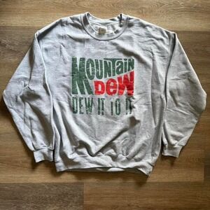 Mountain Dew "Dew It To It" promo‎ crewneck sweatshirt Size L